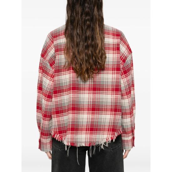 26SS 알13 셔츠 R13WR150 R683B REDGR RED GREY - R13