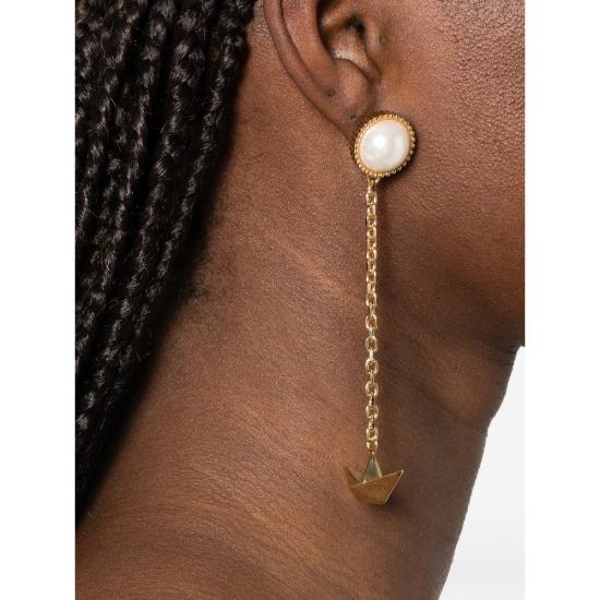 26SS 비베타 이어링 VM1JW0154 MT009 G304 GOLD WHITE - VIVETTA