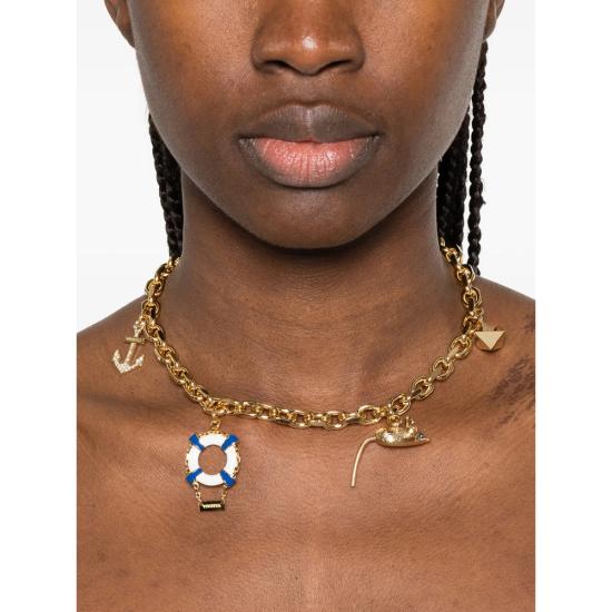 26SS 비베타 목걸이/팬던트 VM1JW0145 MT037 G304 GOLD WHITE - VIVETTA