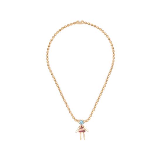 26SS 비베타 목걸이/팬던트 VM1JW0139 MT034 OROI4 GOLD BLUE