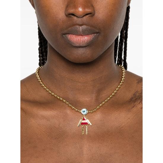 26SS 비베타 목걸이/팬던트 VM1JW0139 MT034 OROI4 GOLD BLUE - VIVETTA