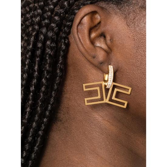 26SS 엘리자베타프랜치 이어링 OR31A61E2 U95 GOLD WHITE - ELISABETTA FRANCHI