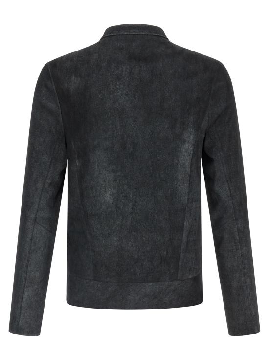 26SS 조르지오 브라토 가죽 자켓 GU26S9486BISSNOWNERO Black - GIORGIO BRATO