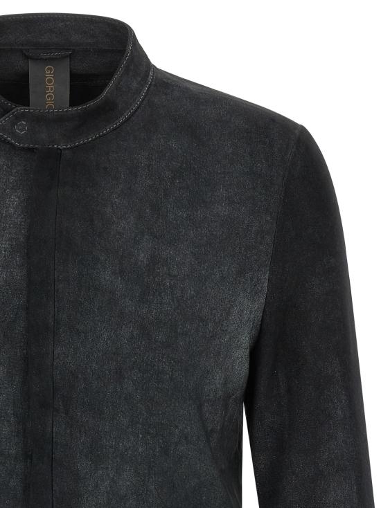 26SS 조르지오 브라토 가죽 자켓 GU26S9486BISSNOWNERO Black - GIORGIO BRATO