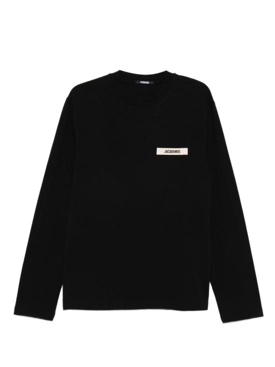 26SS 자크뮈스 그로그랭 긴팔 티셔츠 TSM00570AJ00226 990 Black