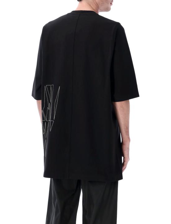 26SS 릭오웬스 몽클레어 반팔 티셔츠 MU01F8C0489B7R 999 Nero - RICK OWENS MONCLER