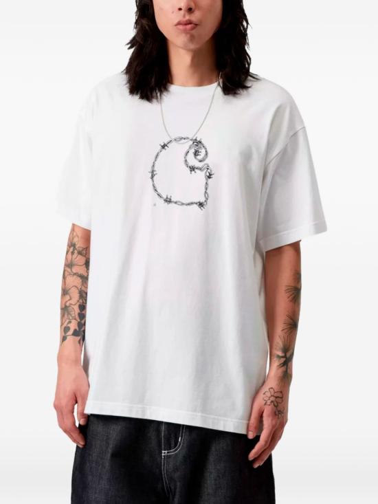 26SS 칼하트 WIP 숏슬리브 바브와이어 C 티셔츠 I036237 02XX - CARHARTT WIP