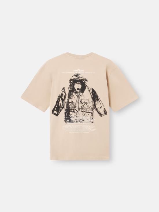 26SS 스톤 아일랜드 반팔 티셔츠 2100023S0091V009A Beige - STONE ISLAND