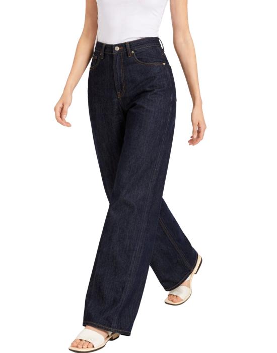 26SS 나인인더모닝 데님 팬츠 나인 인 더 모닝 몰리 캐럿 진 블루 플리츠 - 여성용 데님 MLY08 몰리 - NINE IN THE MORNING