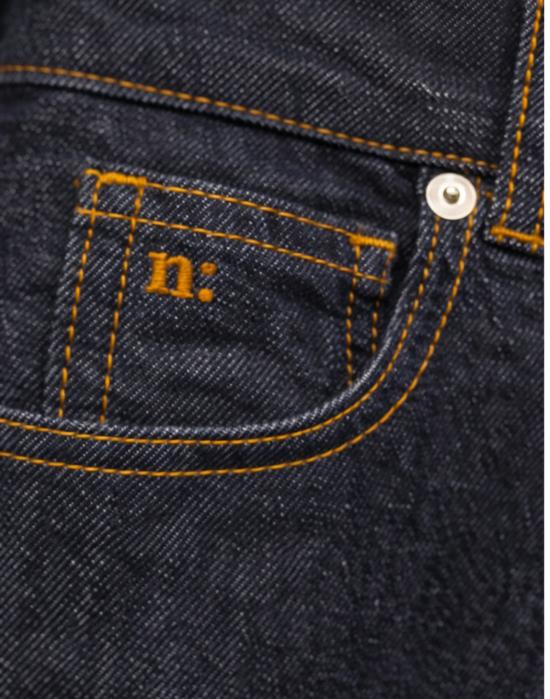 26SS 나인인더모닝 데님 팬츠 나인 인 더 모닝 몰리 캐럿 진 블루 플리츠 - 여성용 데님 MLY08 몰리 - NINE IN THE MORNING