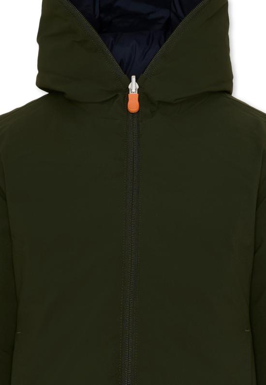 25FW [키즈] 세이브더덕 자켓 J33600B MATT21 50071 GREEN - SAVE THE DUCK