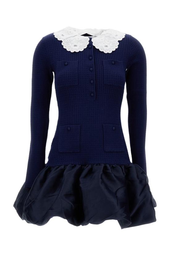 26SS 셀프 포트레이트 숏 원피스 RS26106SBNNAVY Blue