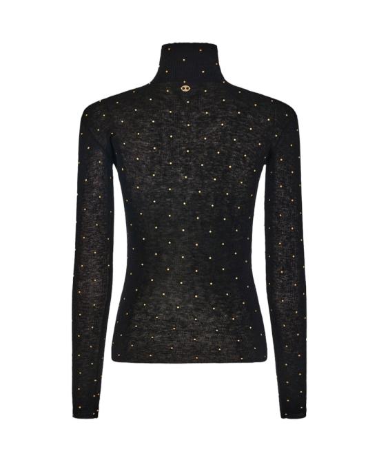 25FW 파코라반 터틀넥 25HMPU058ML0322P001 Black - PACO RABANNE