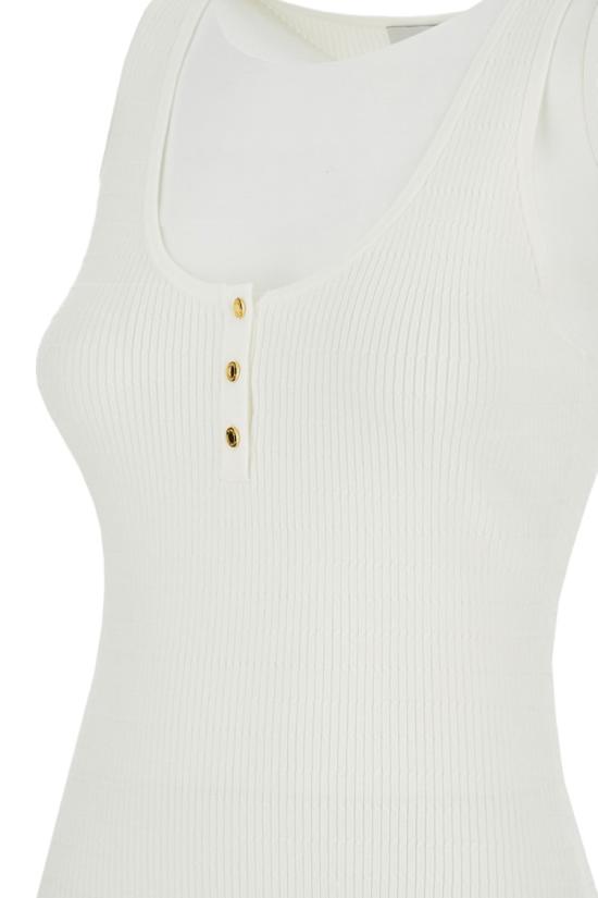 26SS 엘리자베타프랜치 민소매 티셔츠 TK75B61E2360 White - ELISABETTA FRANCHI