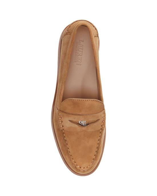25FW 랄프 로렌 플랫 슈즈 802974357001 Brown - RALPH LAUREN