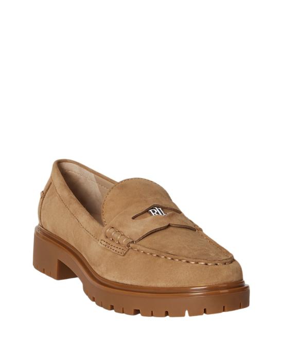 25FW 랄프 로렌 플랫 슈즈 802974357001 Brown - RALPH LAUREN