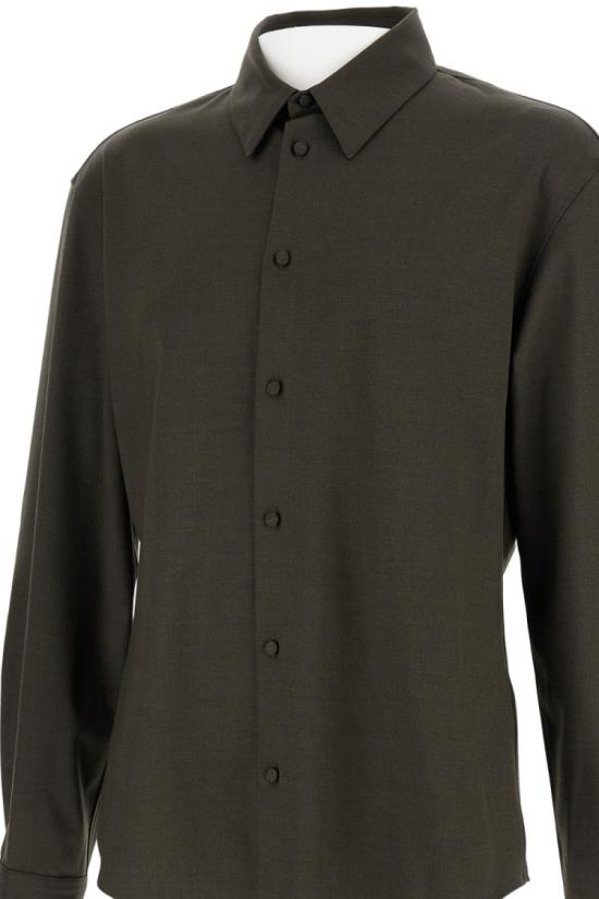 25FW 자크뮈스 긴팔 셔츠 SHM00550AW00670580 Black - JACQUEMUS