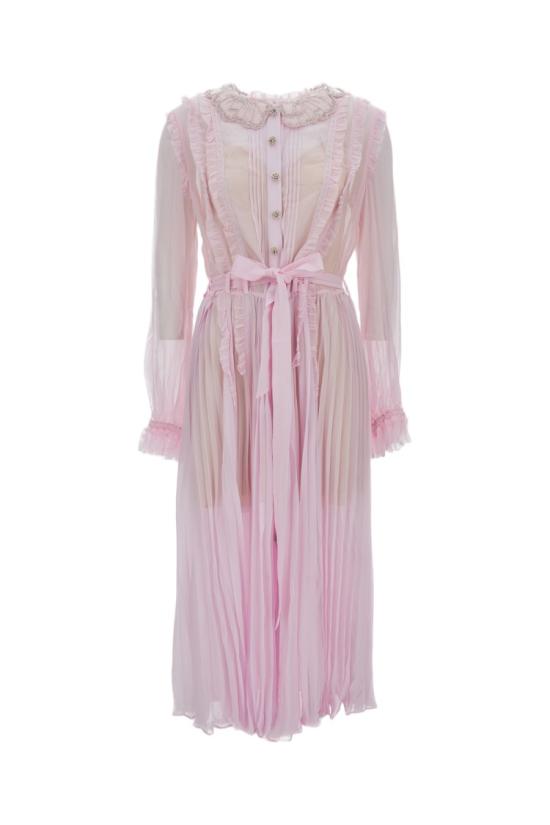 26SS 셀프 포트레이트 롱 원피스 RS26034MPPINK Pink