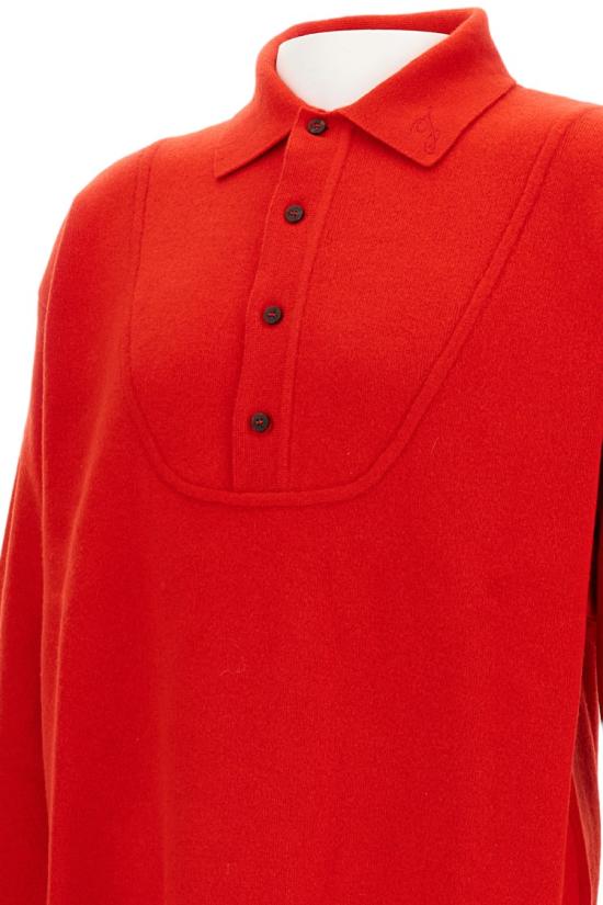 25FW 자크뮈스 팔로네 바뢰즈 폴로 스웨터 SWM00609AK00276470 Red - JACQUEMUS