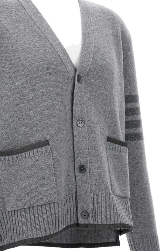 25FW 톰브라운 니트웨어 MKC608AY1029055 Grey - THOM BROWNE