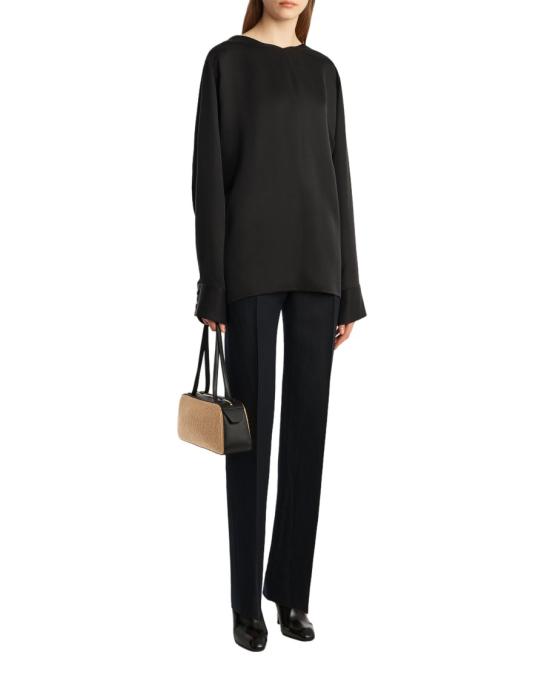25FW 케이트 긴팔 티셔츠 24024200200 Black - KHAITE