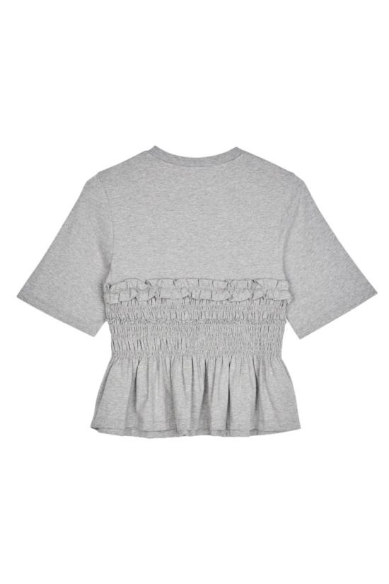 26SS 세실리아 반센 반팔 티셔츠 25RTW19002GREYMELANGE Grey - CECILIE BAHNSEN