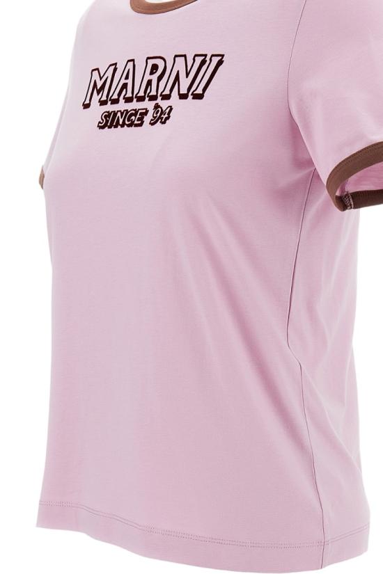 26SS 마르니 반팔 티셔츠 THJE0390P0USCY91LOC20 Pink - MARNI