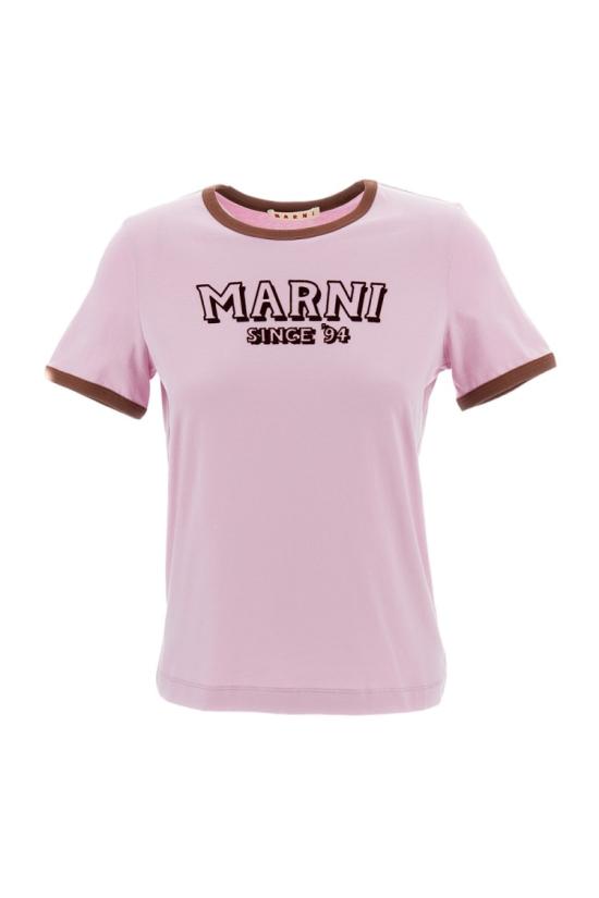 26SS 마르니 반팔 티셔츠 THJE0390P0USCY91LOC20 Pink