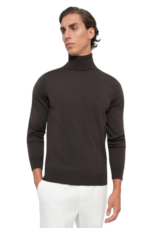 25FW 라코스테 터틀넥 AH1959SKB Black - LACOSTE