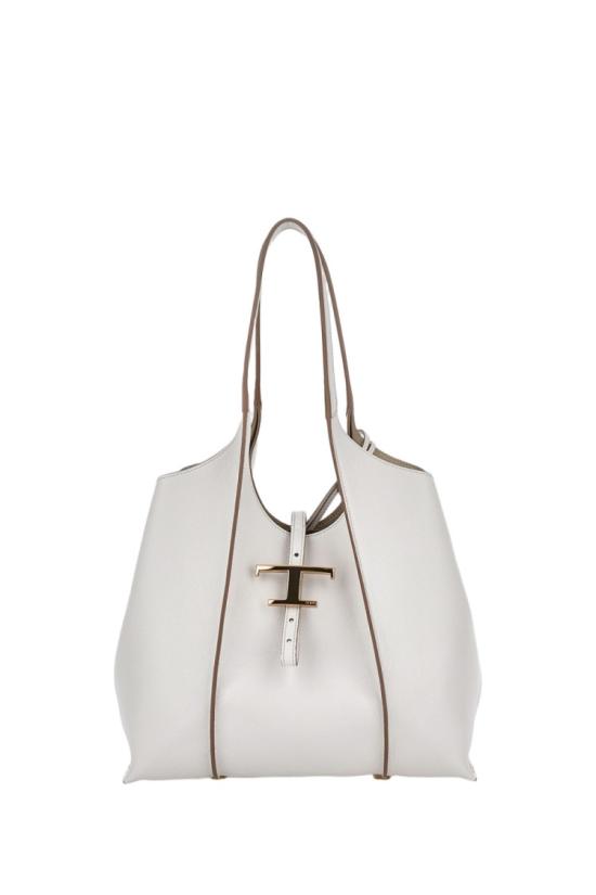  토즈 T 타임리스 스몰 쇼핑백 XBWTSBA0200Q8EB015 White - TODS