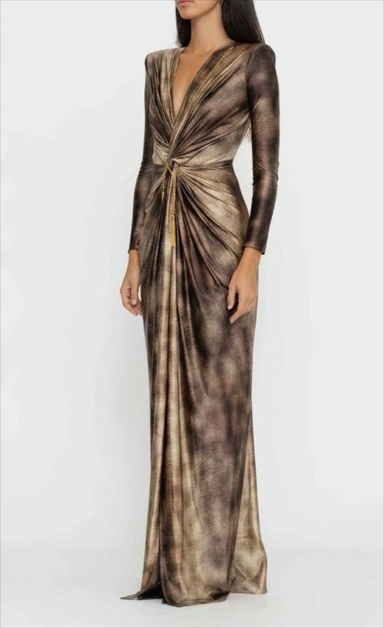 25FW 엘리자베타프랜치 롱 원피스 ABR3557E2 EL1 White - ELISABETTA FRANCHI