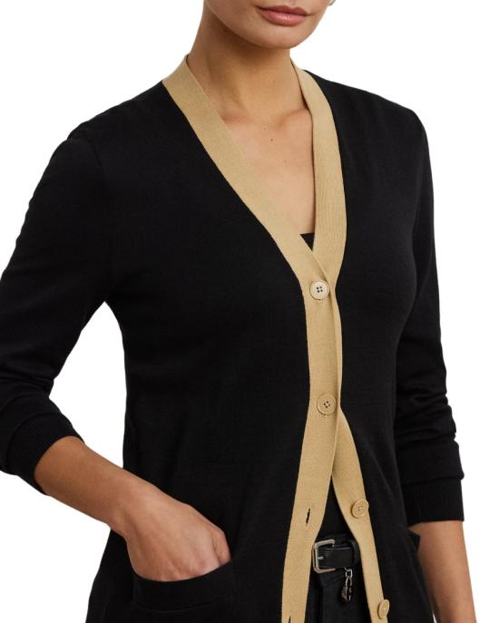 25FW 랄프 로렌 가디건 200971355001 Black - RALPH LAUREN