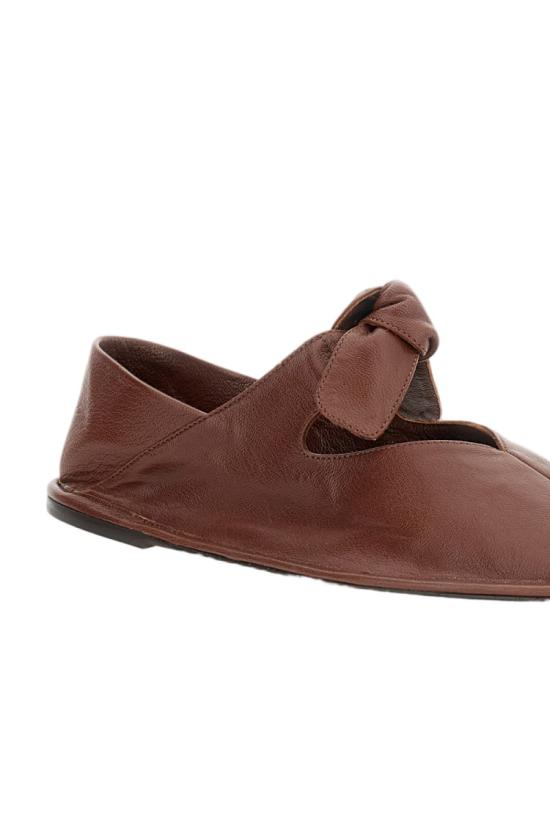 26SS 헤레우 플랫 슈즈 LLSSWFA24CHESTNUT Brown - HEREU