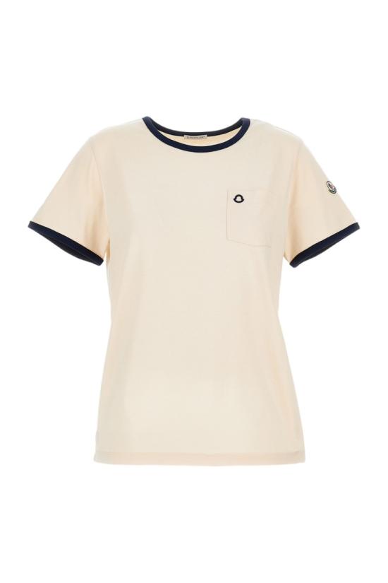 26SS 몽클레어 반팔 티셔츠 8C0001989AUOF07 Neutrals - MONCLER