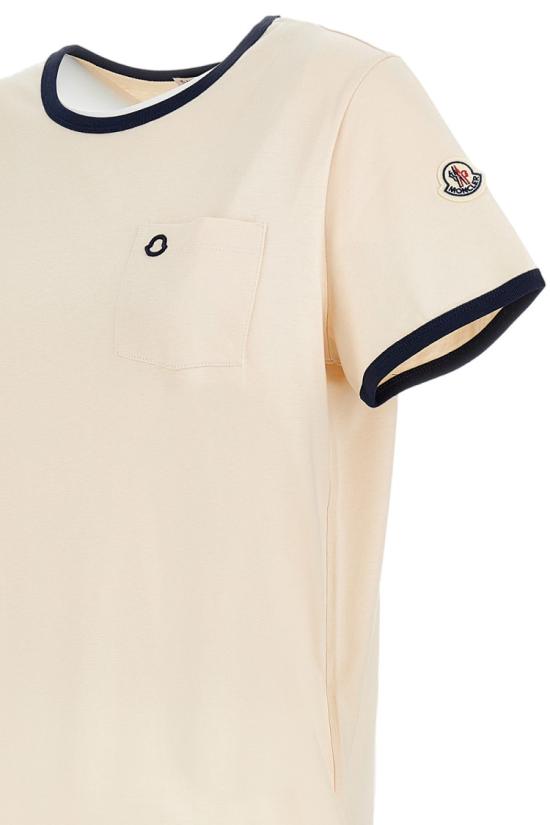 26SS 몽클레어 반팔 티셔츠 8C0001989AUOF07 Neutrals - MONCLER