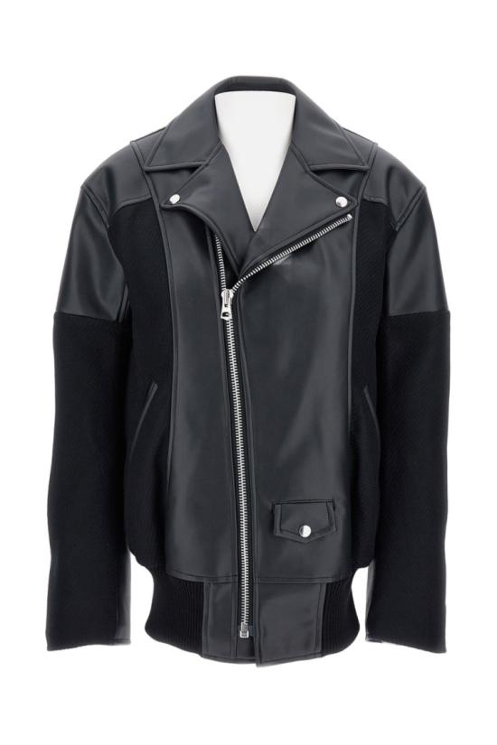 25FW 와타나베 준야 바이커 자켓 JPJ0050511 Black