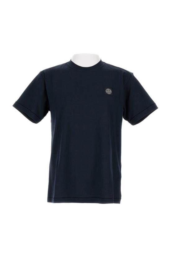  스톤 아일랜드 반팔 티셔츠 2100027S0013V0020 Blue - STONE ISLAND