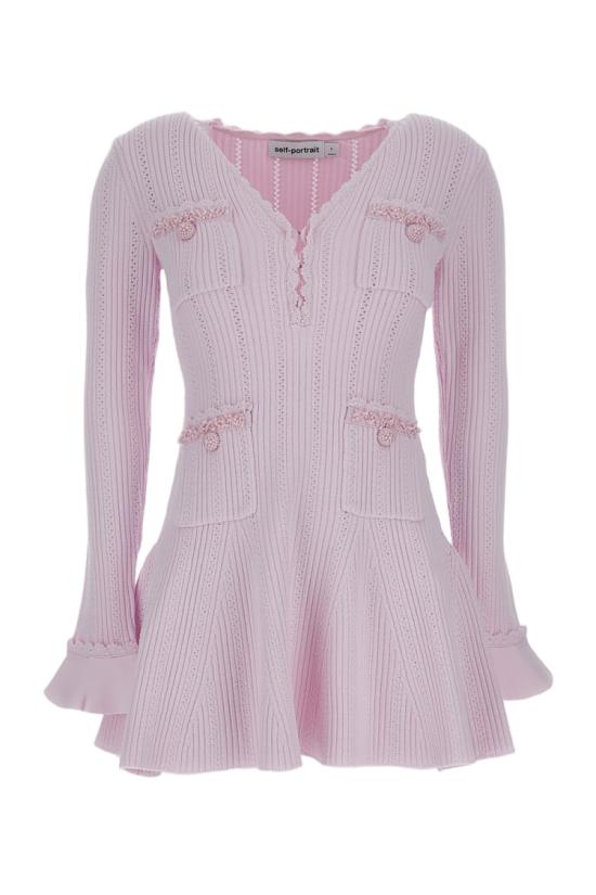 26SS 셀프 포트레이트 숏 원피스 RS26163SPPINK Pink