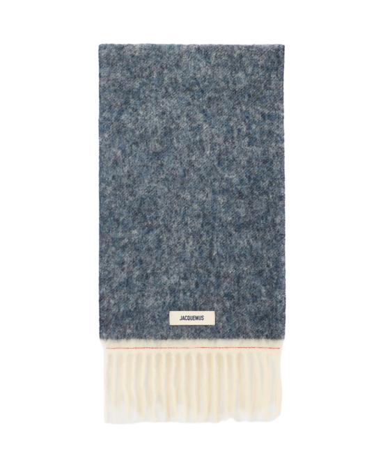 25FW 자크뮈스 프린지 울 스카프 ACU00572BOT40323FU Blue