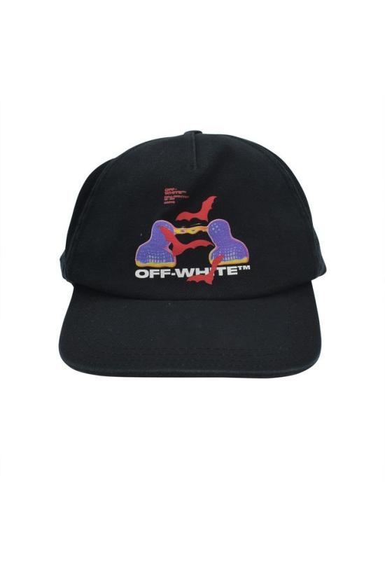  오프화이트 모자 그래픽 로고 캡
