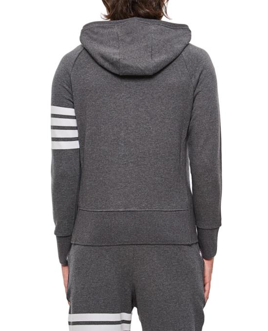  톰브라운 클래식 루프백 4바 풀 지퍼 후디 MJT022H00535025 Grey - THOM BROWNE