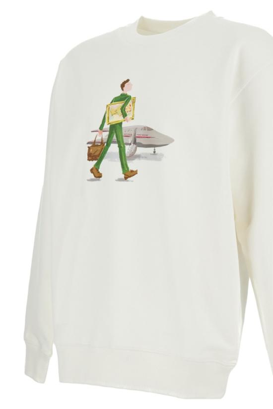 26SS 드롤드무슈 긴팔 티셔츠 JSW187CO127OW White - DROLE DE MONSIEUR