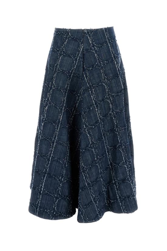 25FW 스테파노 모타리 데님 스커트 V7250005 Blue - STEFANO MORTARI