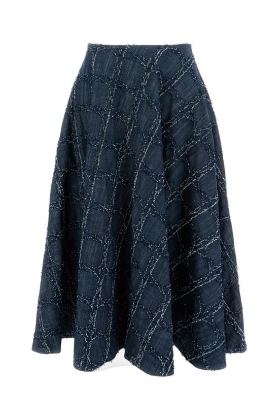 25FW 스테파노 모타리 데님 스커트 V7250005 Blue