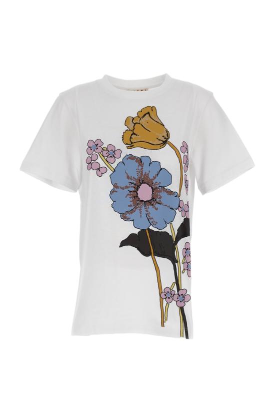 26SS 마르니 반팔 티셔츠 THJE0293PSUSCY78PRW01 White