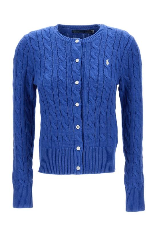 26SS 폴로 랄프로렌 폴로 자수 케이블 니트 가디건 211971868501INDIGOSKY Blue