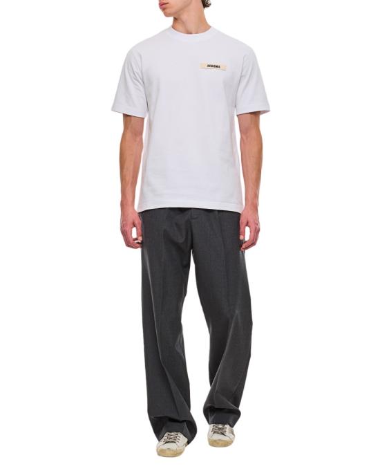  자크뮈스 그로그랭 로고 티셔츠 TSM00133AJ00226100 White - JACQUEMUS
