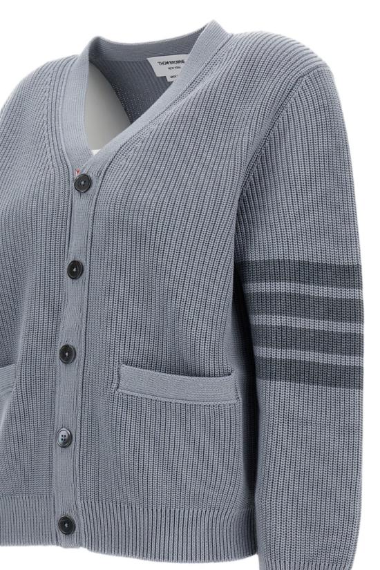 26SS 톰브라운 가먼트 다이드 4바 가디건 MKC635AY3065055 Grey - THOM BROWNE