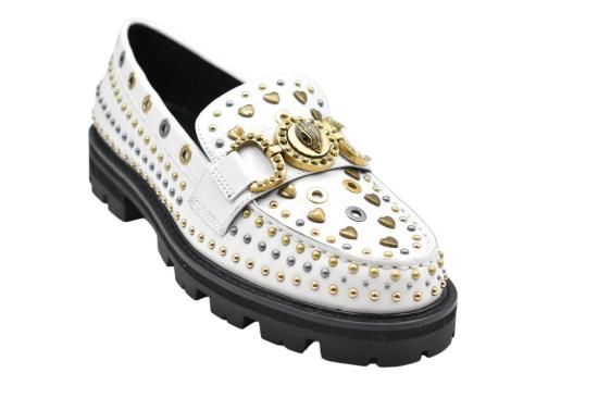 25FW 커트가이거 플랫 슈즈 MAISON LOAFER White - KURT GEIGER