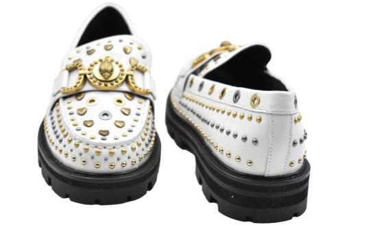 25FW 커트가이거 플랫 슈즈 MAISON LOAFER White - KURT GEIGER